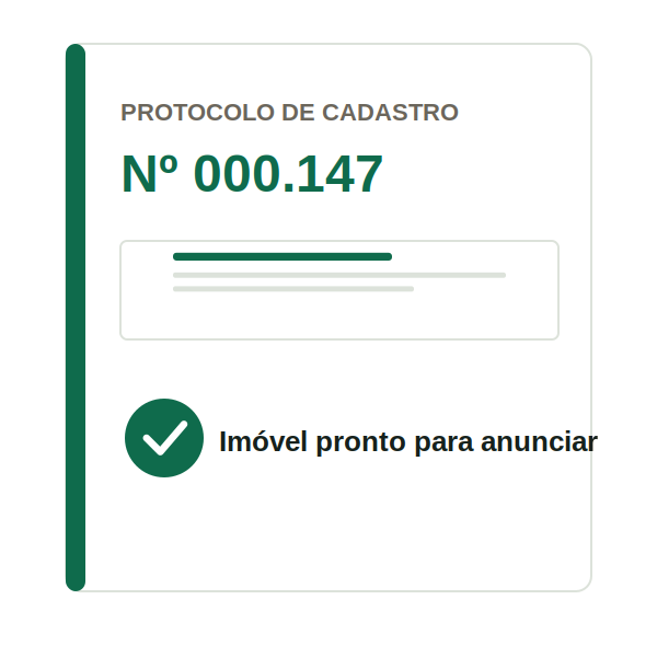 Protocolo de cadastro de imóvel